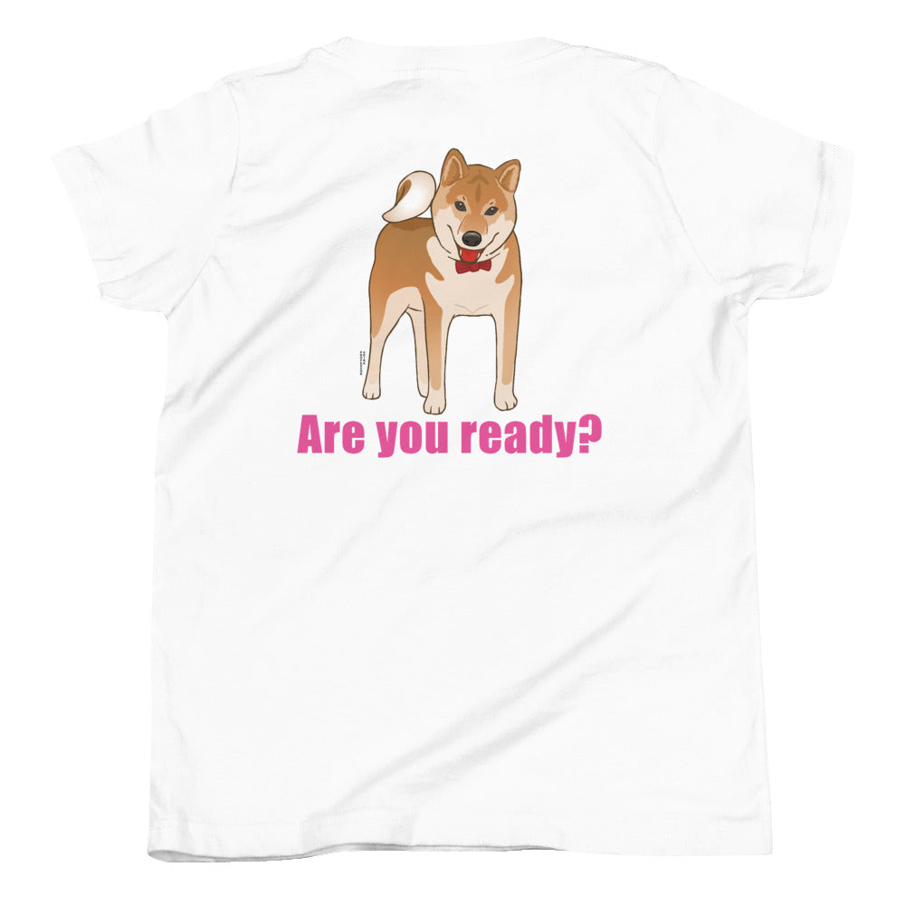 Youth Short Sleeve T-Shirt (Are you ready? Pink)