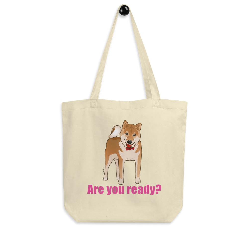Tote Bag 'Are You Ready?' Eco (Pink)