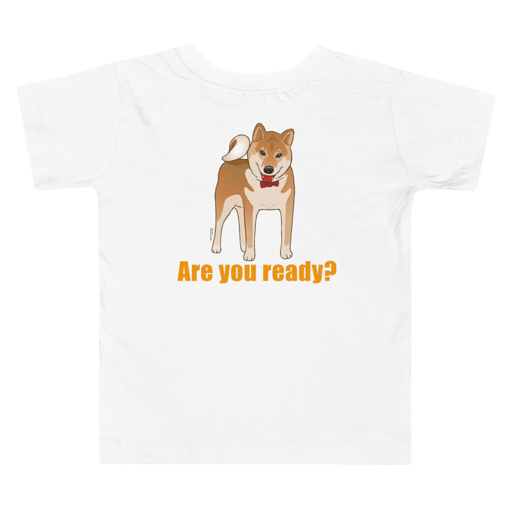 Toddler Short Sleeve Tee (Are you ready? Orange)